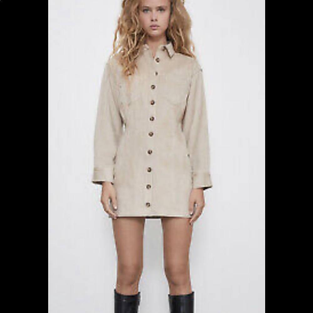 Zara Dress, suede look